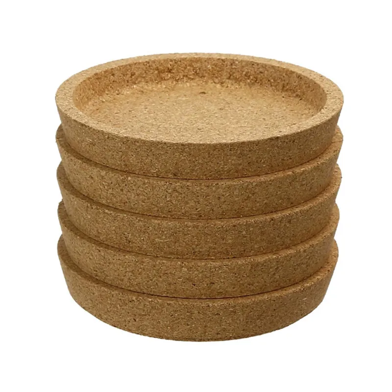 Reusable Natural Round Wood Absorbable Drink Coasters Cup Mat Cork coaster Trays with Holder Heart Beer Wine Tea Coffee Mat