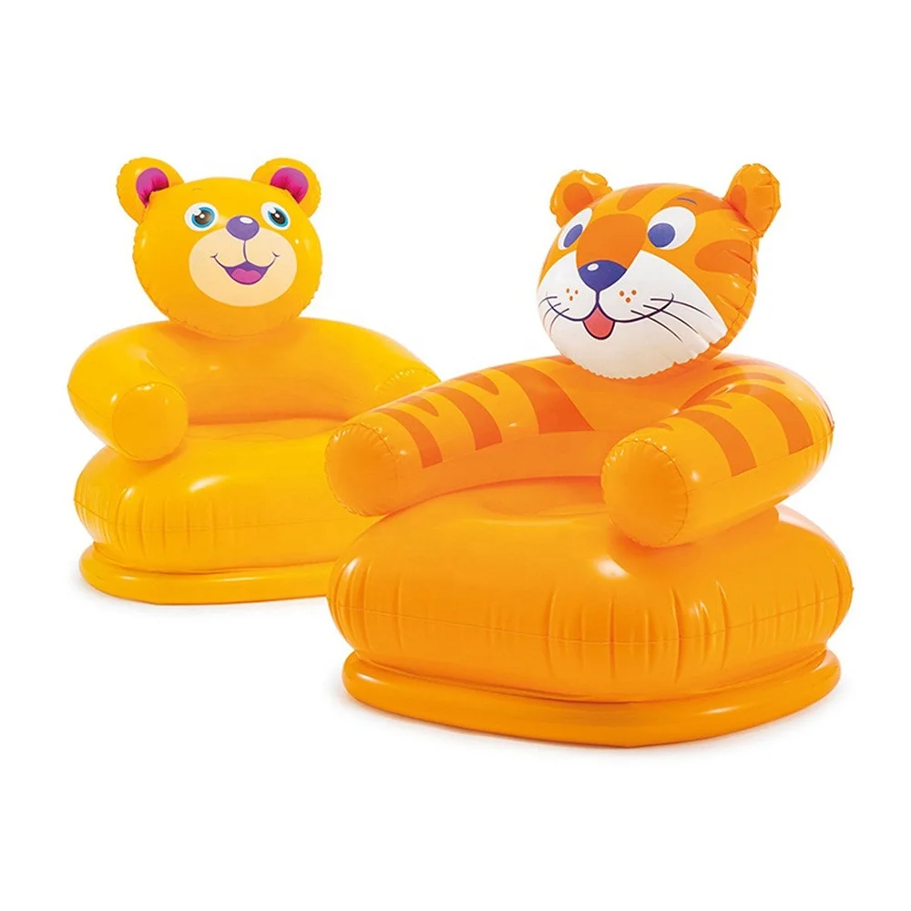Tiger Bear Portable Air Bed Home Furniture Inflatable Children Sofa Bean Bag Chair Lazy Sofa For Living Room