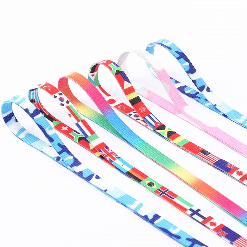 Yrunfeety Fashion 8MM White Shoelaces Flat Candy Shoelace 80-150CM Rainbow Shoe Laces for Unisex Shoelace Casual Shoes 9 Colors