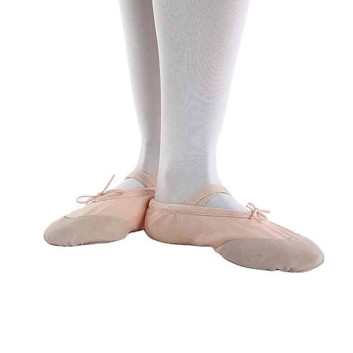
2020 top class and high quality professional canvas soft bottom cat claw ballet shoes for girls with customized style 