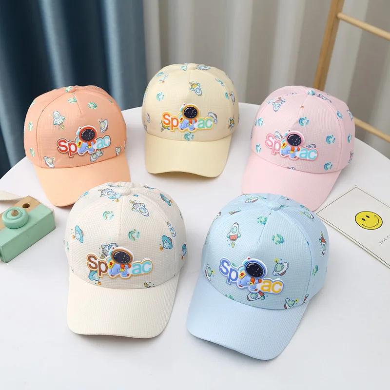 Детская Солнцезащитная шляпа дышащая мультяшная бейсболка