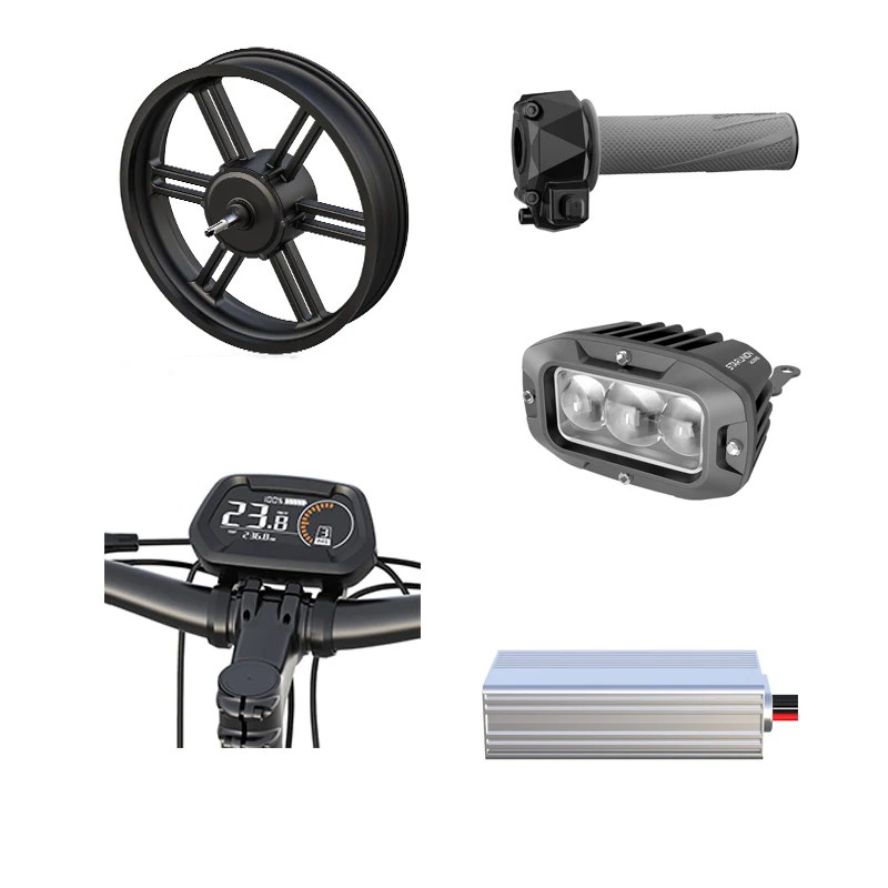 Luxury E bike display throttle light conversion 500W 750W 1000W electric bike hub motor kit