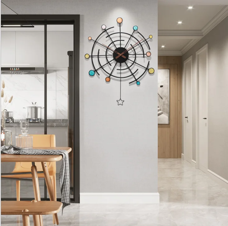 Simple quartz clock living room creative modern fashion clock bedroom dining room silent wall clock