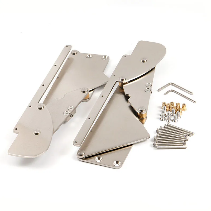 DIY Space Saving Zine alloy Bracket Suspension Folding Dining Flip Desk Connector mechanism Fold Up Table Hinge For Home office