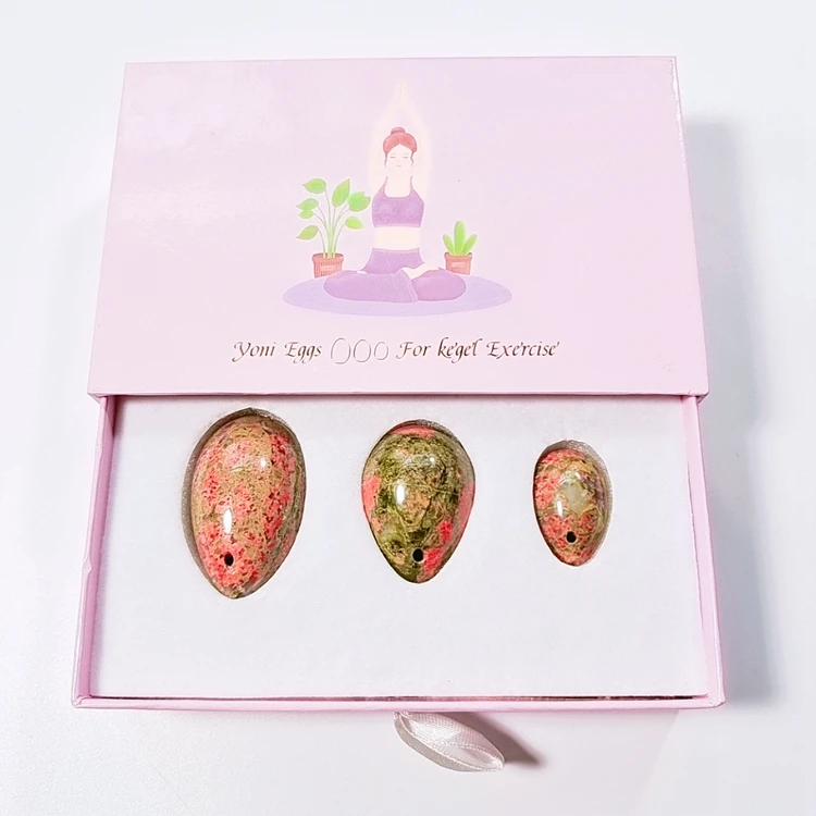 Wholesale Summer Welcomed 20mm Polished Jade Stone Yoni Eggs Healing Crystal Gemstone for Business or Love Crystal Gift