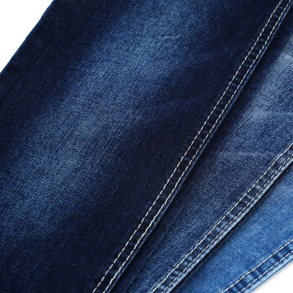 9.7 oz Premium blue cotton stretch denim fabric for jeans roll