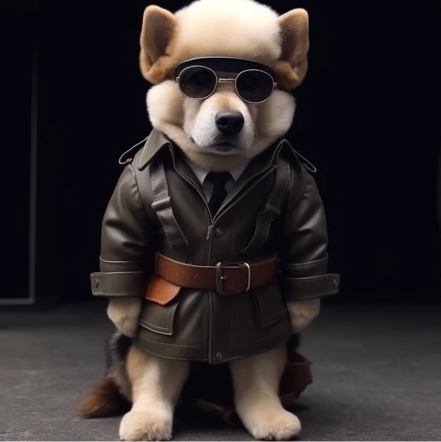 2023 New Design Special Troops Dog Plush Animal Doll Handsome Soldier German Shepherd Dog Plush Toy