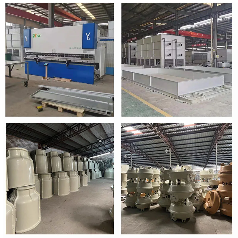 Industrial 80Ton/h 100Ton/h FRP Round Water Treatment Cooling Towers