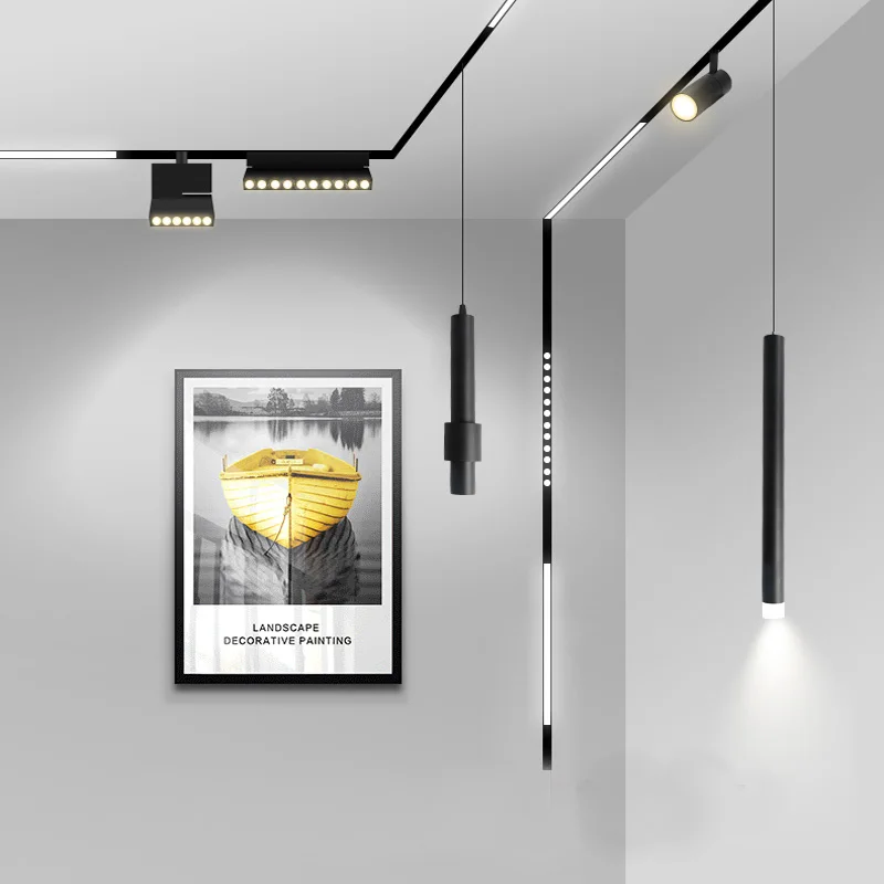 LEDEAST LS Indoor Low Voltage Track Lighting System DC48V Chandeliers & Pendant Magnetic Track Light SKD