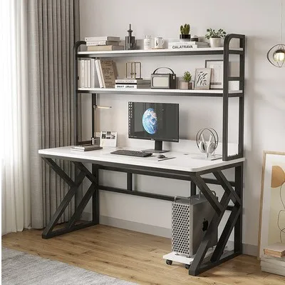 Wholesale Large Desktop Computer Table Desk Home Bedroom with Bookshelf Student Writing Learning PC Desk