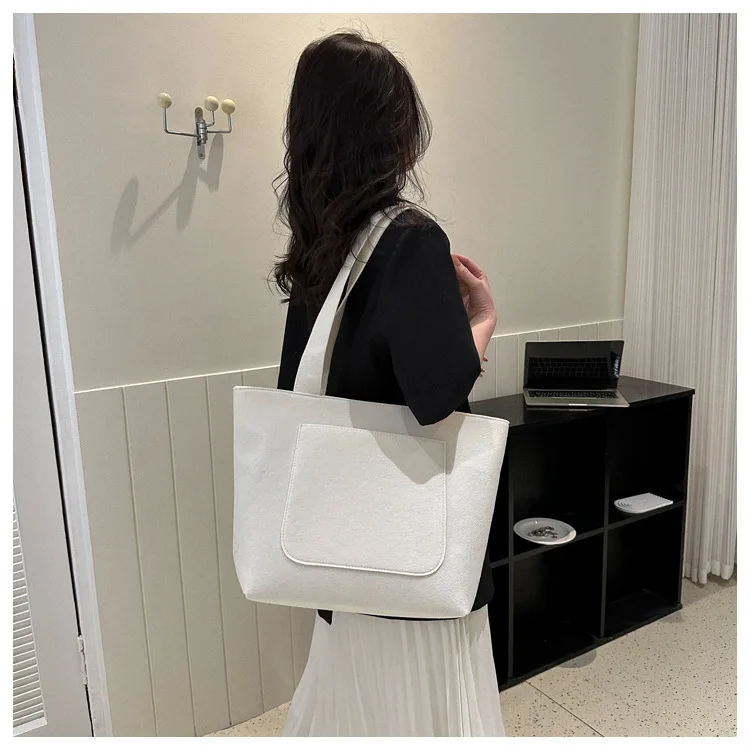 fashion felt shopping bag custom color with high quality