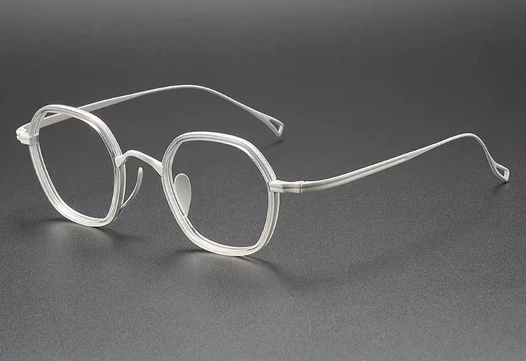 Osicare 80873 Retro Good Quality 2024 Wholesale Specs Men Spectacle Custom Logo Eye Glasses IP Pure Titanium Optical Frames