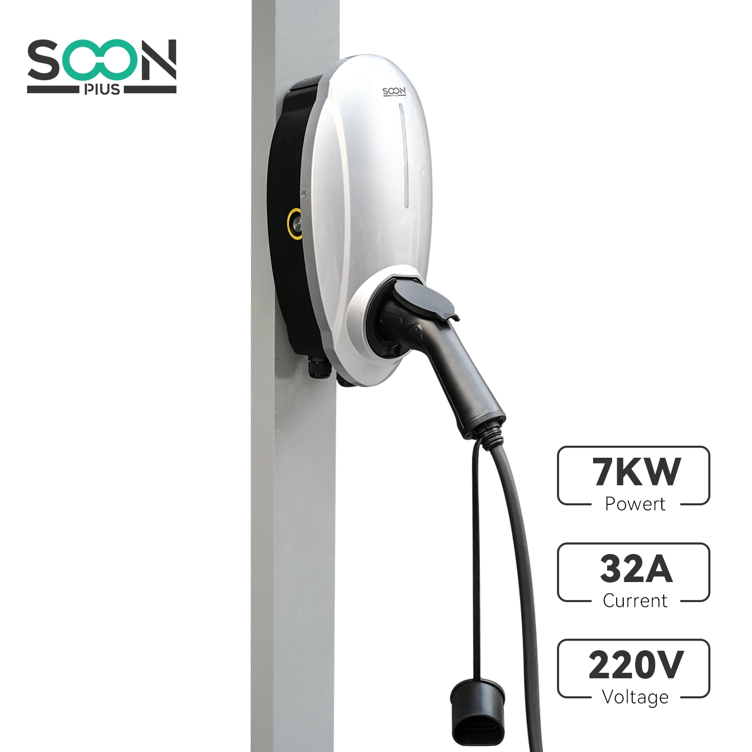 7kw Wall-Mounted EV Charging Station AC Wallbox EV Charger Electric Car Charger Charging Station