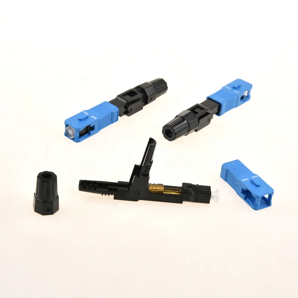 Mechanical SM Assembly equipment upc 0.9mm drop cable tool optical ftth sc quick SC/UPC Optic Fiber Fast Connector