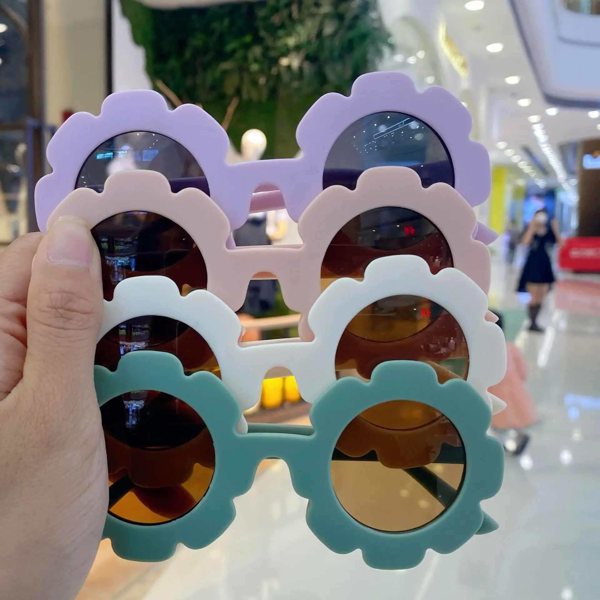 FanYue wholesale fashion cute Sunflower 2022 sunglasses baby children shades boys girls sunglasses kids flower sunglasses pink