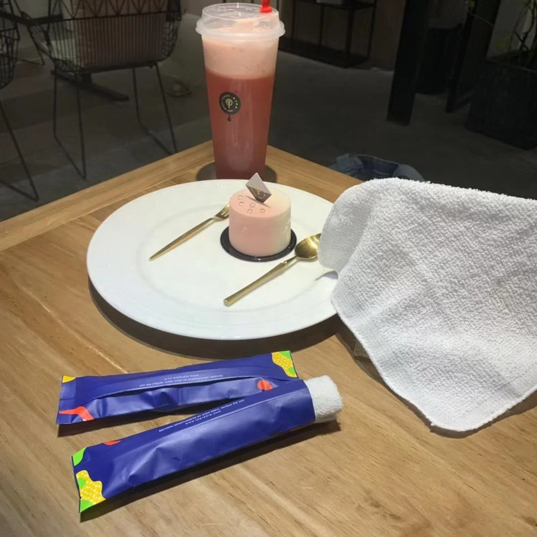 individual cotton disposable refreshing wet towels