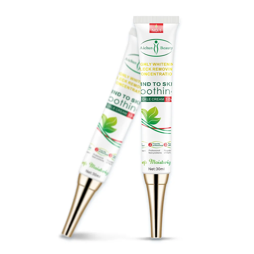 Aichun Beauty Wholesales 30ml Natural Whitening Leck Removing Skin Remove Dark Spot Freckle Cream For Skin Soothing