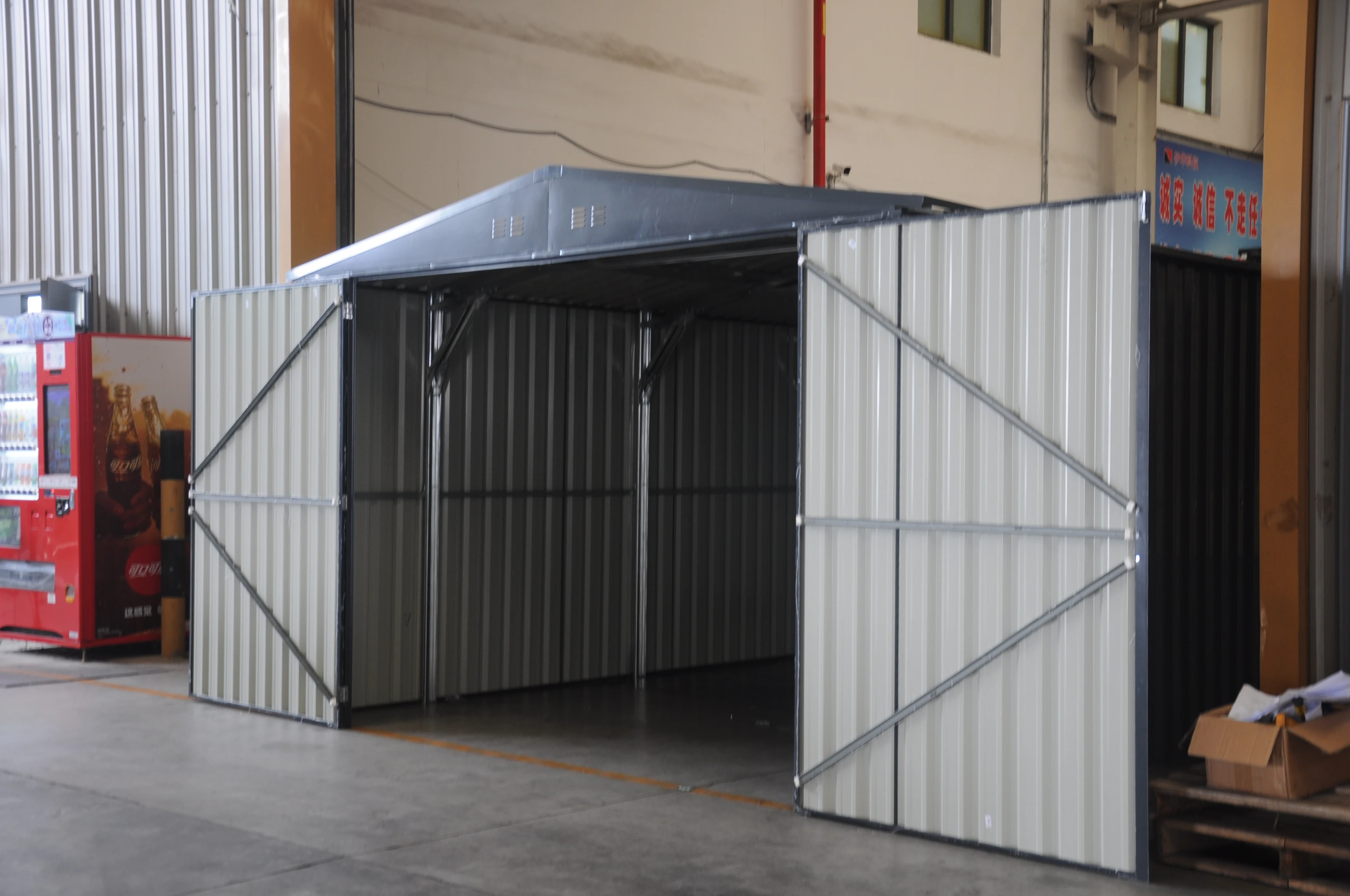 G1119-H215-HR/H Prefab Steel galvanized steel carports steel frame carports car garage outdoor  car garage