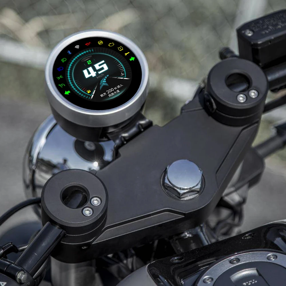 Wisecoco 3.4 Inch Ips Tft LCD Round Screen Controller Board For Meters Lcd Display Motorcycle Speedometer