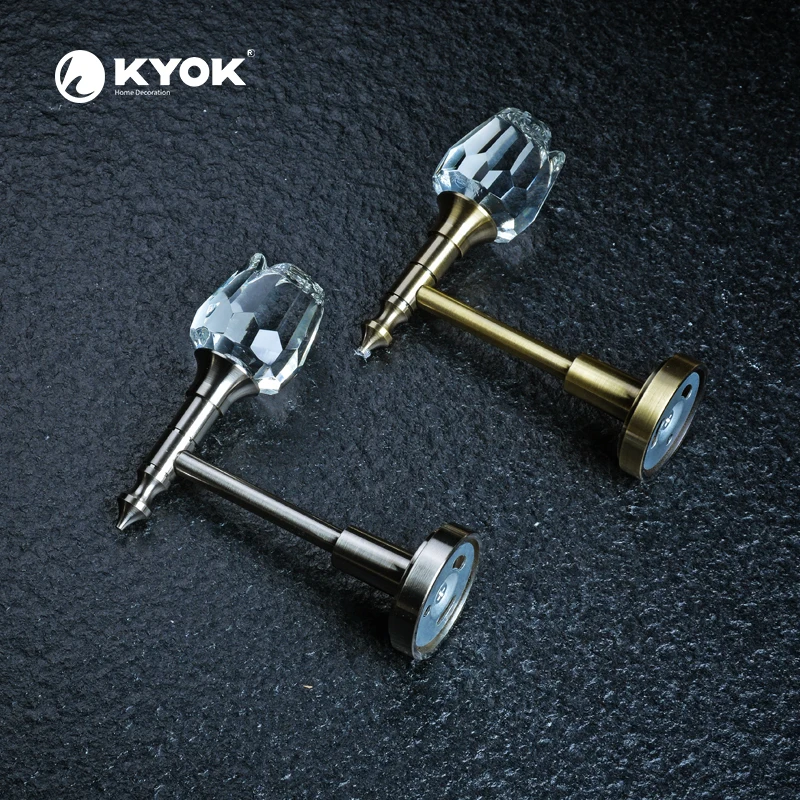 KYOK curtain accessories wholesale curtain rod and curtain accessories
