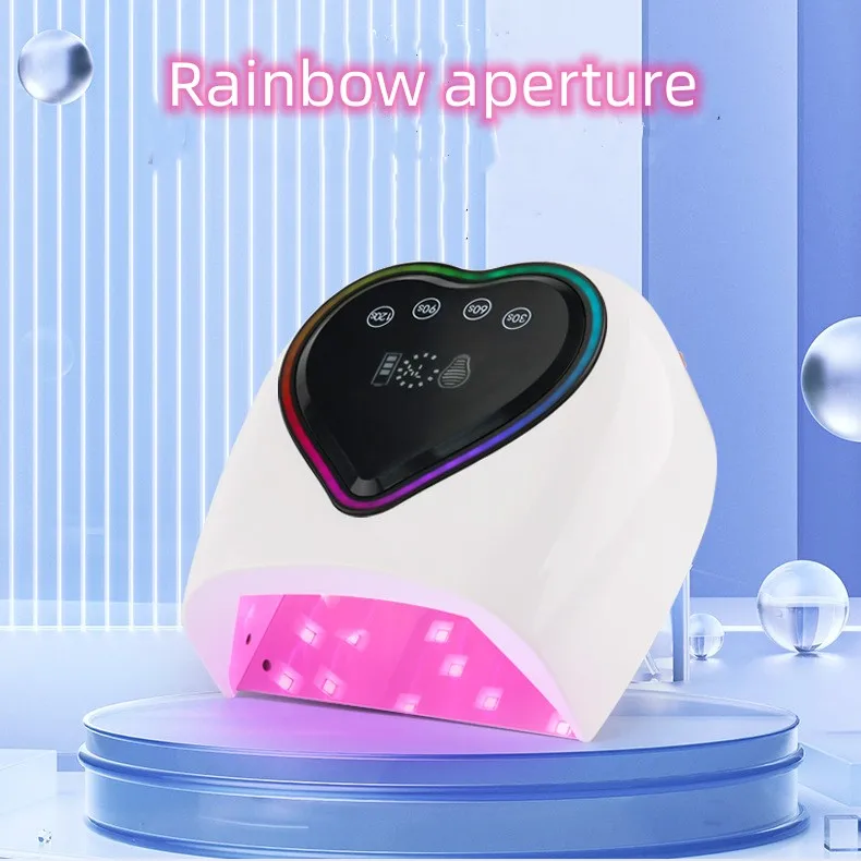 High Power 98 Watts Cordless and Rechargeable Professional Cure UV LED Nail Lamp Nail Dryer for Commercial Salon Use