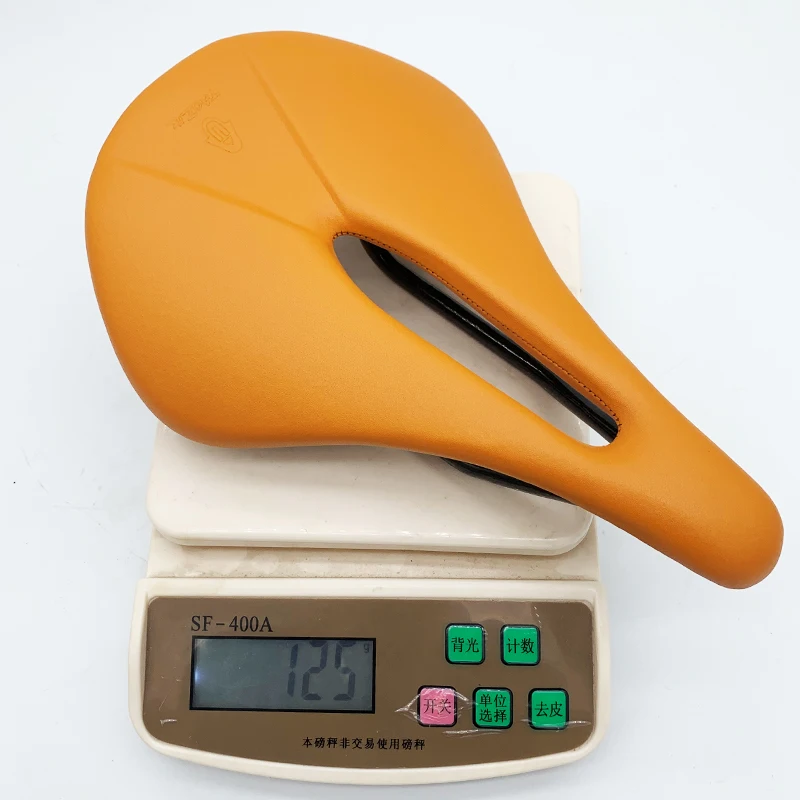 TAOZIK TS010 винтажная желто-оранжевая искусственная Губка из микрофибры кожа полностью углеродистая 150 мм седло для горного велосипеда