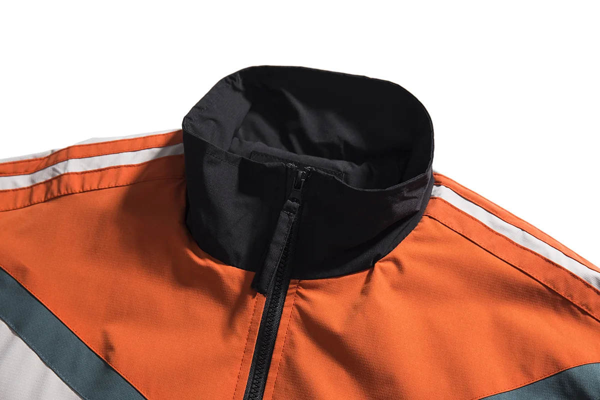 Ветровка мужская в стиле хип-хоп куртка пэчворк свободная зимняя верхняя одежда Харадзюку большие размеры 2022