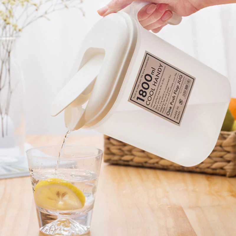 2022 Hot selling Plastic Simple Cold Kettle Set Household Cold Water Juice Cup Kettle Teapot Refrigerator Iced Kettle