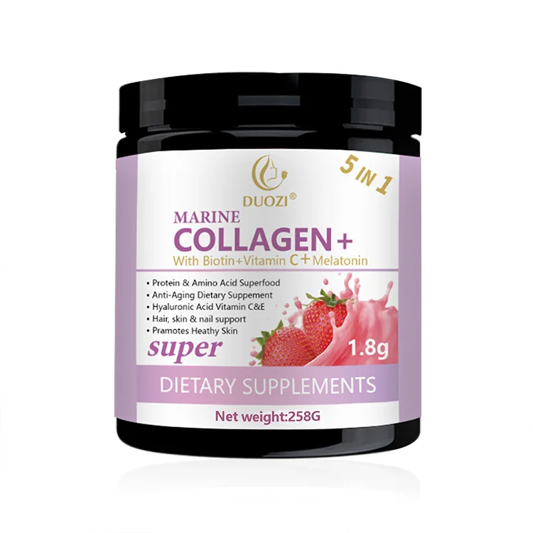 higher quality OEM marine collagen powder Natural Organic pure collagen powder convenience instant collagen powder drink