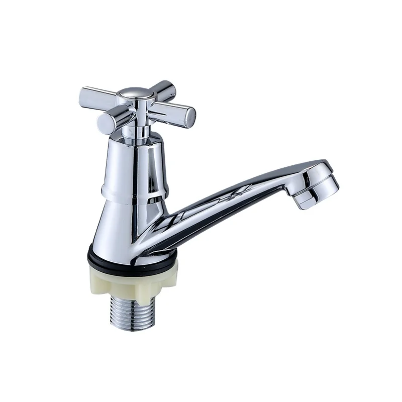 Bathroom Faucet Modern Design Single Handle Zinc Body Faucet Mixer Single Cold Water Tap Manufactures