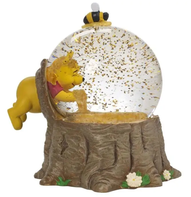 
Resin Bear Musical Snow Globe for Home decoration with battery 