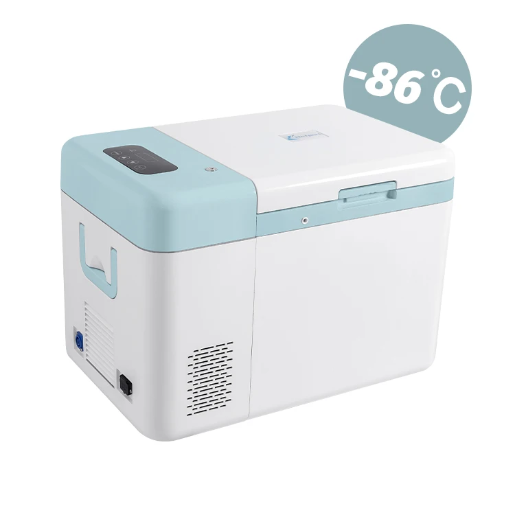 Refport New Ultra low temperature Fridge -86 Degree 25L portable freezer 12V/24V