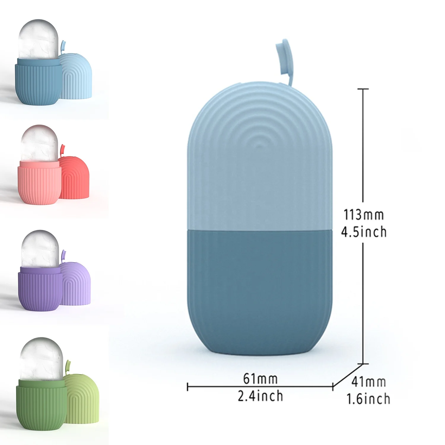 massage glow cube cryotherapy ice roller black face massager silicone face silicon ice roller