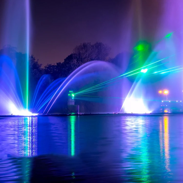 Outdoor Garden Pool Water Laminar Jumping Jet Fountain Musical Dancing Water Fountain Price