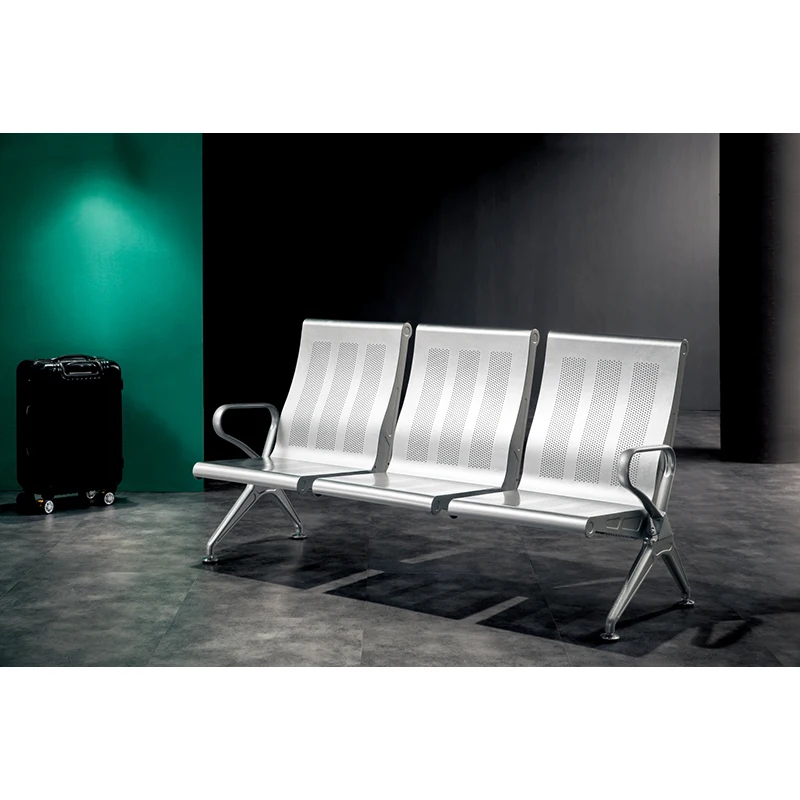 High Quality Wholesale Custom Cheap Metal Stainless Steel Office Bus Station Waiting Chairs Waiting Chair Airport