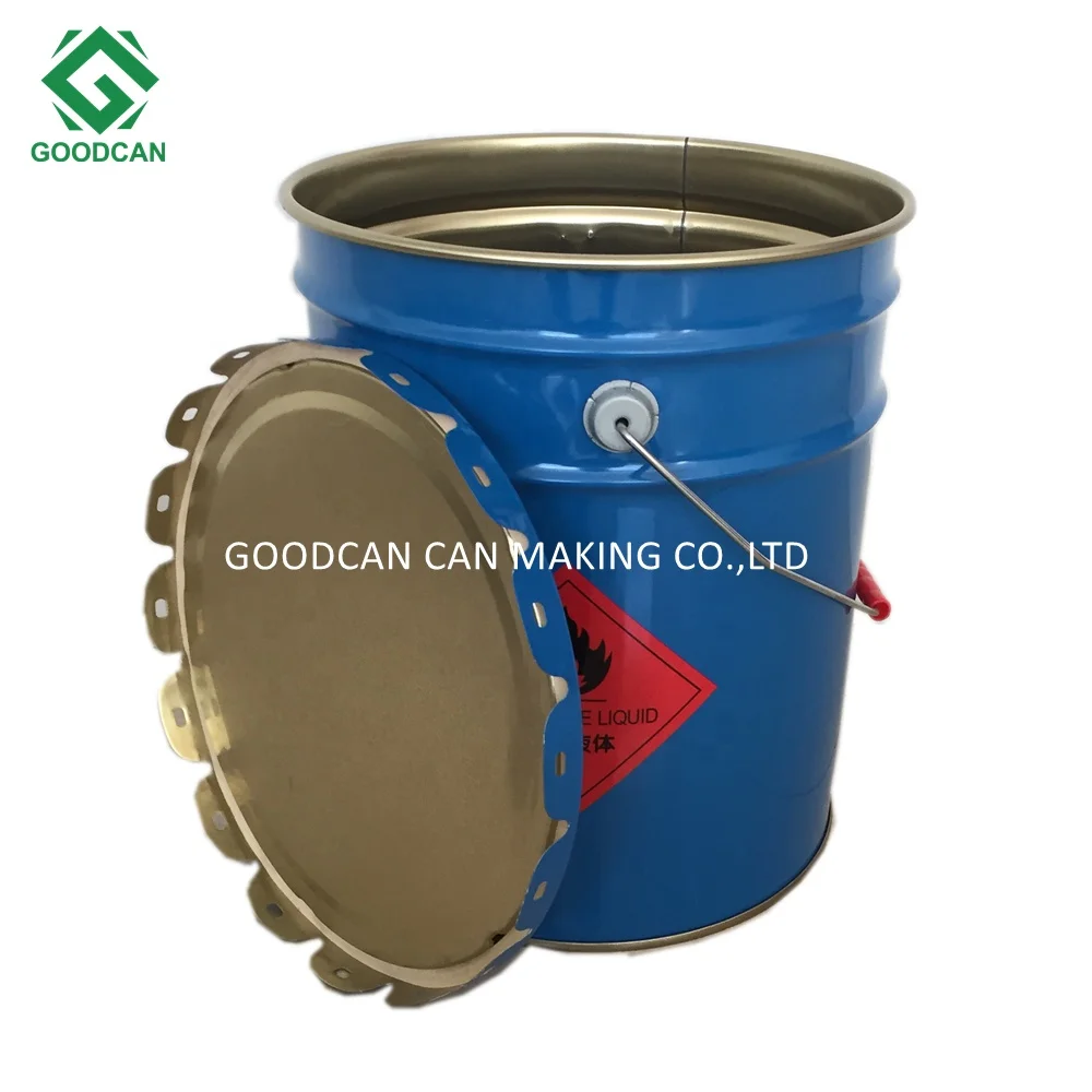 2022 Export Malaysia/SA/USA 20L tin paint pail supplier in chemical industry application