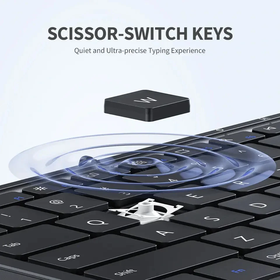 ProtoArc XK01 Tablet Usb Portable 3-speed Folding Bluetooth Mini Keyboards Wireless Keyboard With Touch Pad