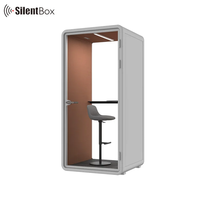 1 person booth customizable portable and detachable office cabin with environmental intelligence control