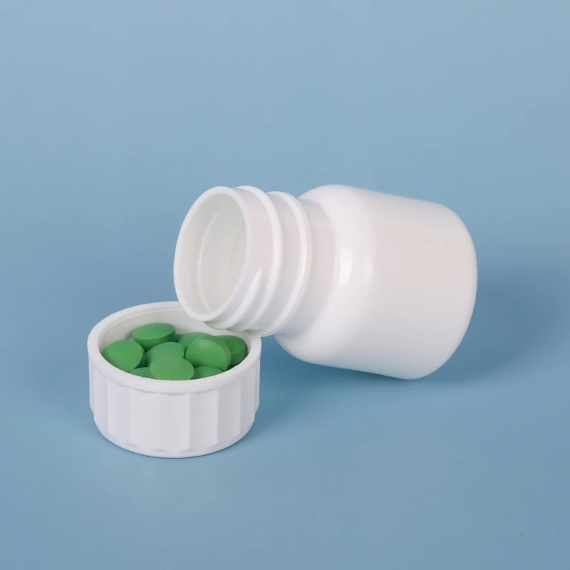 35ML Plastic Pill Bottles Hdpe Dispensing  Small Capacity Portable Prescription Bottle