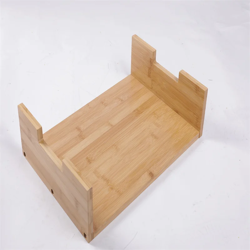 
Premium 100% Bamboo Computer Desk Laptop Desk Organizer in Office 