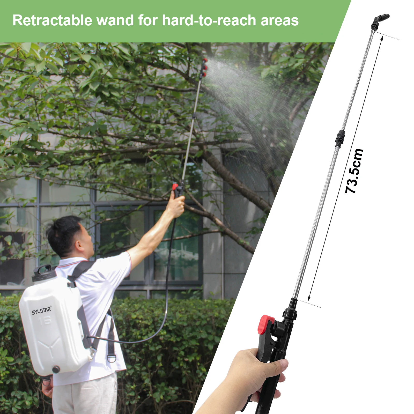 Agricultural Pressure Visible Water Level Line Sprayer 12L 16L Cordless Battery Electric Water Bottle Agricultural Plastic One-b