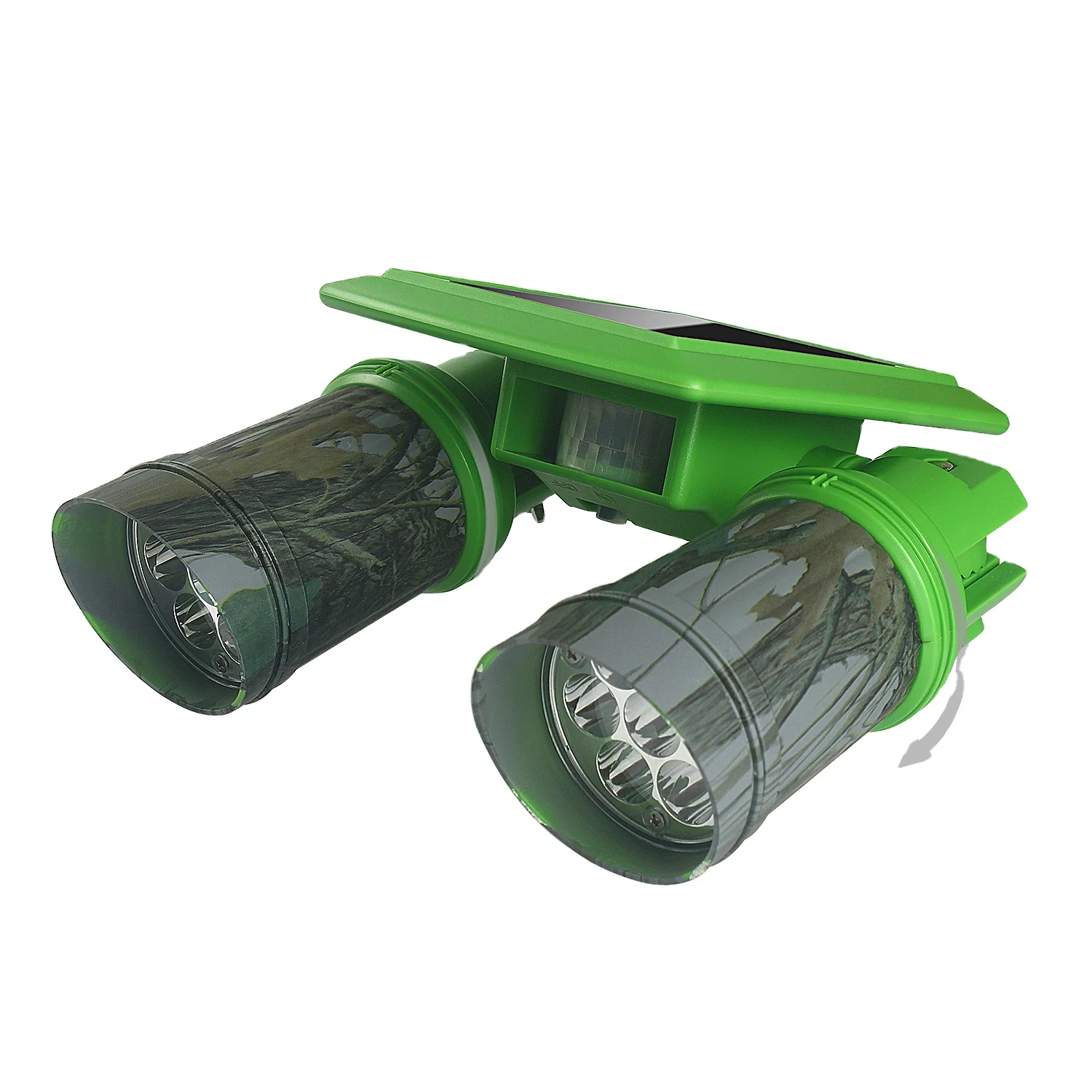 Solar Motion Sensor Garden Lighting PIR Motion Sensor 120 Degree IP65 Waterproof  Deer Feeder Light Pig Hunting Green Light