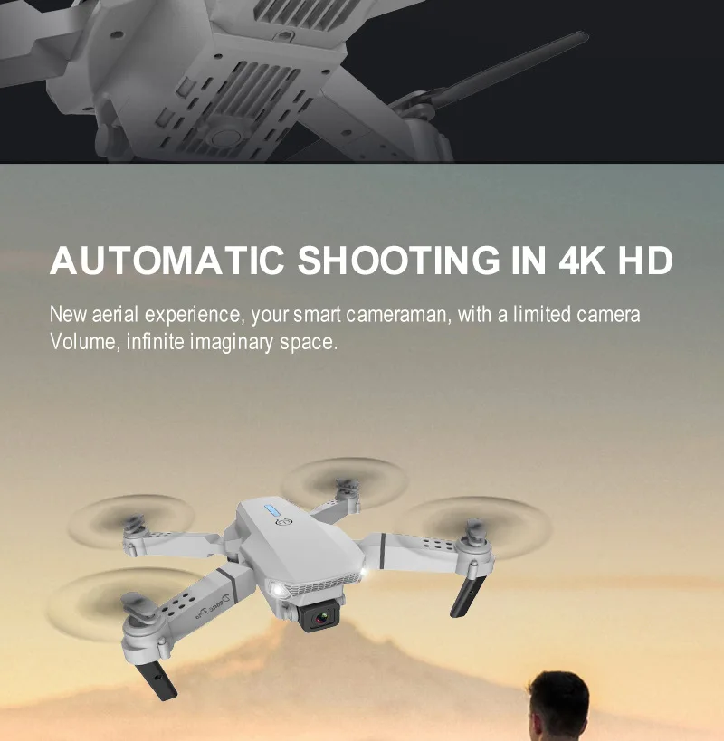 Mini Drone 4K HD Dual ESC Camera Optical Flow Positioning Obstacle Avoidance folding quadcopter toy remote control pro Drone