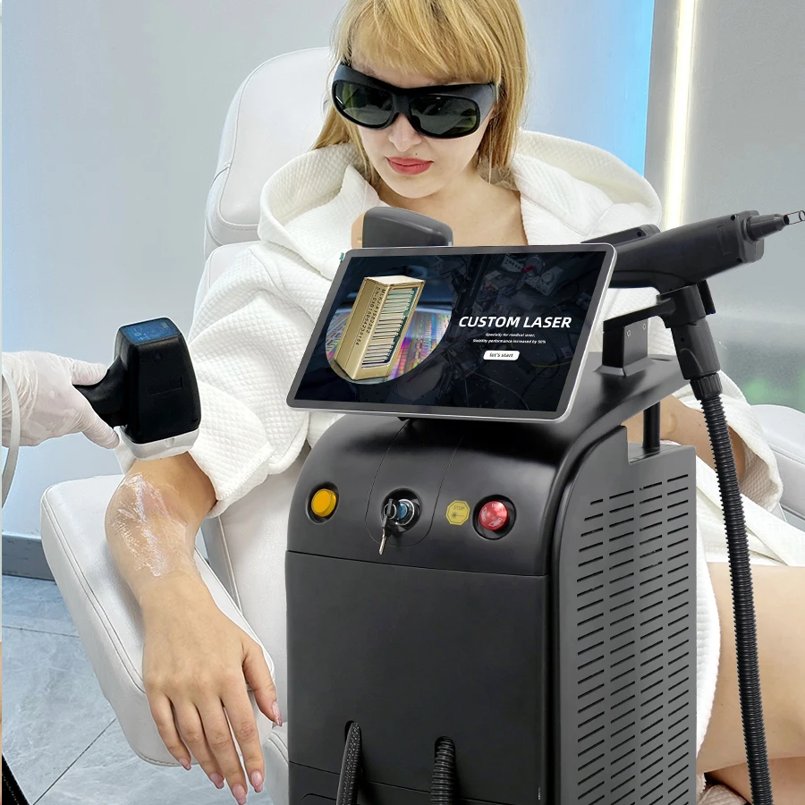 2023 Multifunctional  New upgrade Multi 2 in 1 diode laser  hair removal ND yag laser tattoo removal machine for  price