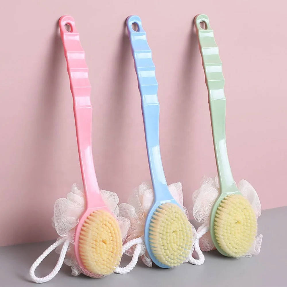 2024 NEW Long Handle Back Brush Body Scrubber Bath Shower Exfoliating Scrub Skin Massages Cleaning Shower Bathing Brush Tool