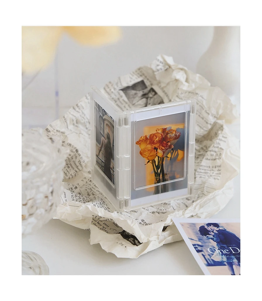 SmallOrders G020811 Mini photo magnetic magnetic photo frame diy desktop decoration exquisite creative transparent storage album
