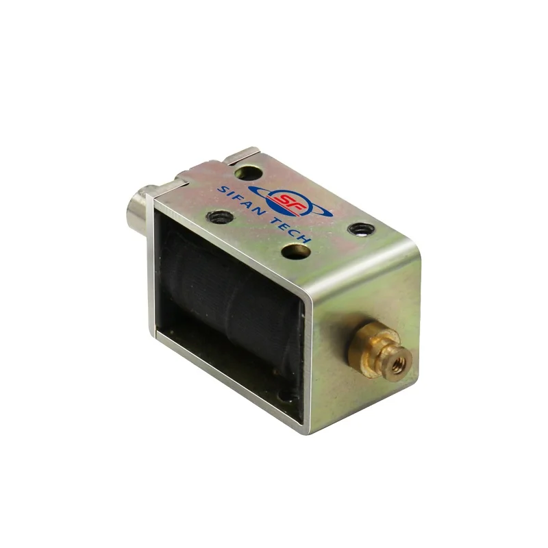 solenoids long stroke solenoid push ac heavy duty magnetic push latch solenoid for cabinets DC 24 V  Mini electromagnet