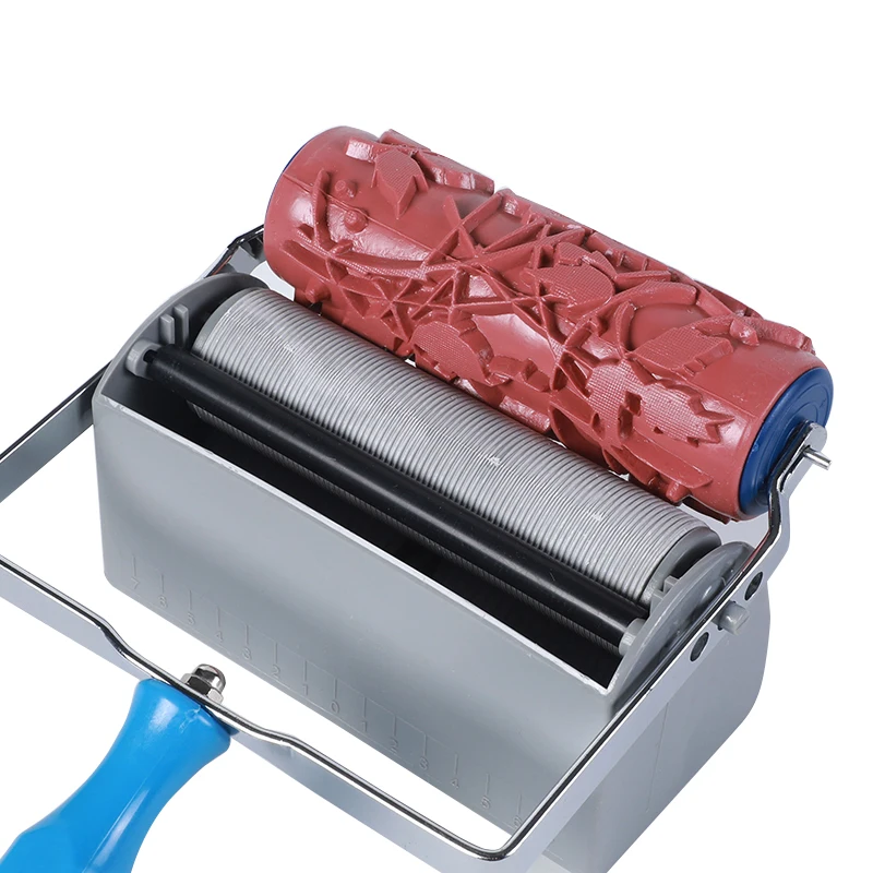 6inches wall paint tool SF9601 tank accessories double color handle frame Pattern Paint Roller decorative paint roller