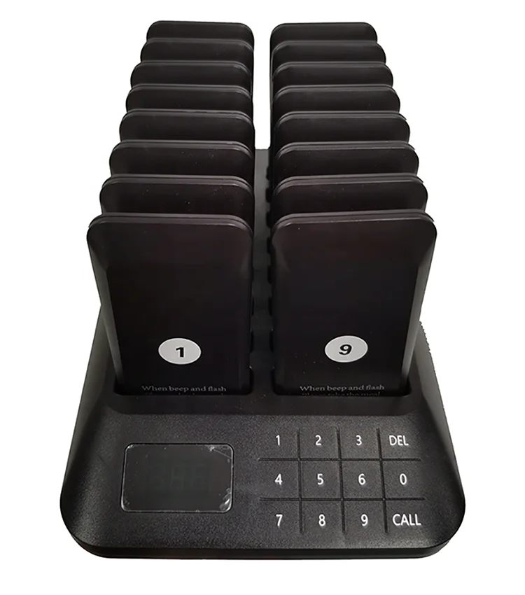 10 Years China Supply 433MHz with 16 Pagers Custom Waterproof Wireless Restaurant guest pager system