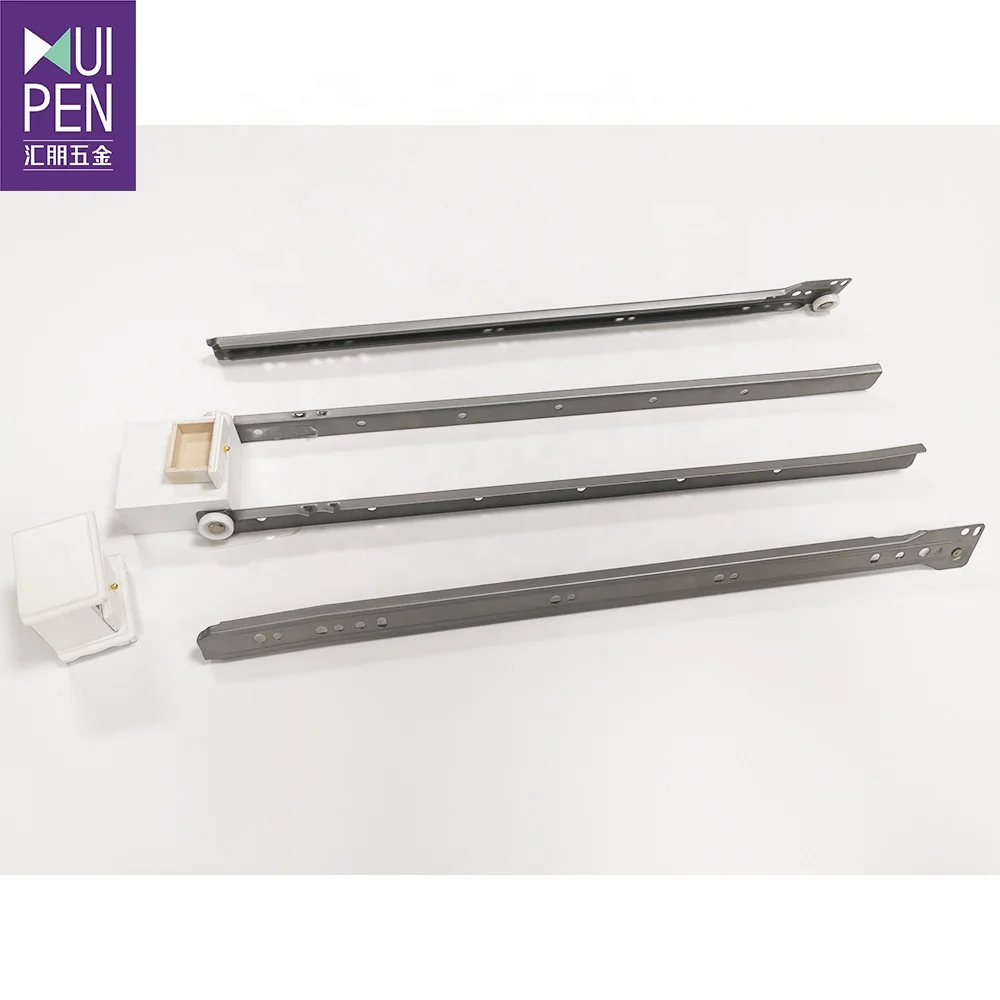 Factory Price Powder Coated Paint Telescoping Strut Channel Full Extension Soft Close Drawer Slide Long Drawer Runners Carton